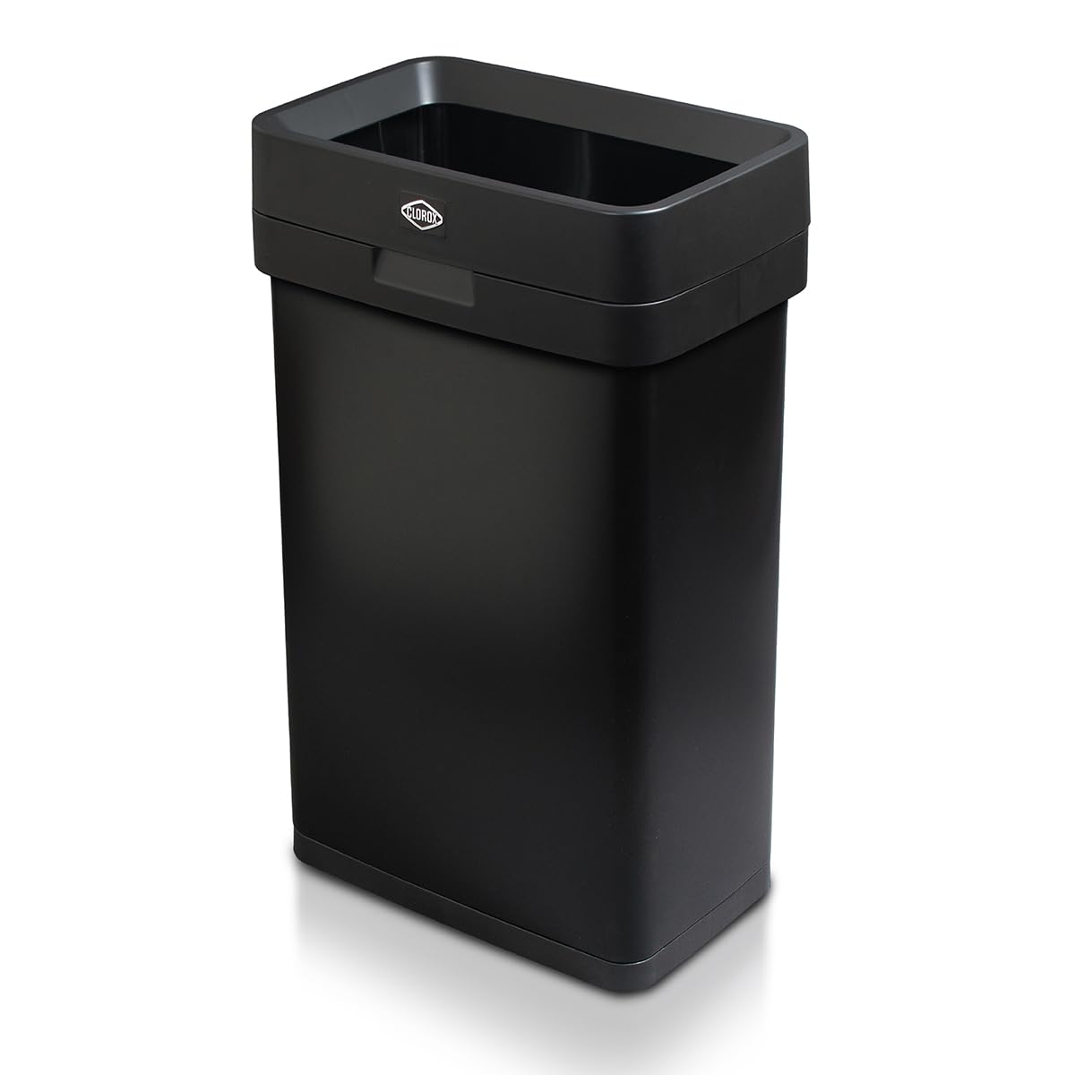 Slim Open Top Stainless Steel Trash Can, Matte Black, 13 Gal / 50L R3655