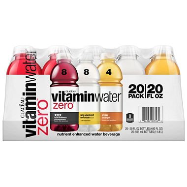 VitaminWater Zero Variety Pack 20 fl. oz. 20 pk. S9281