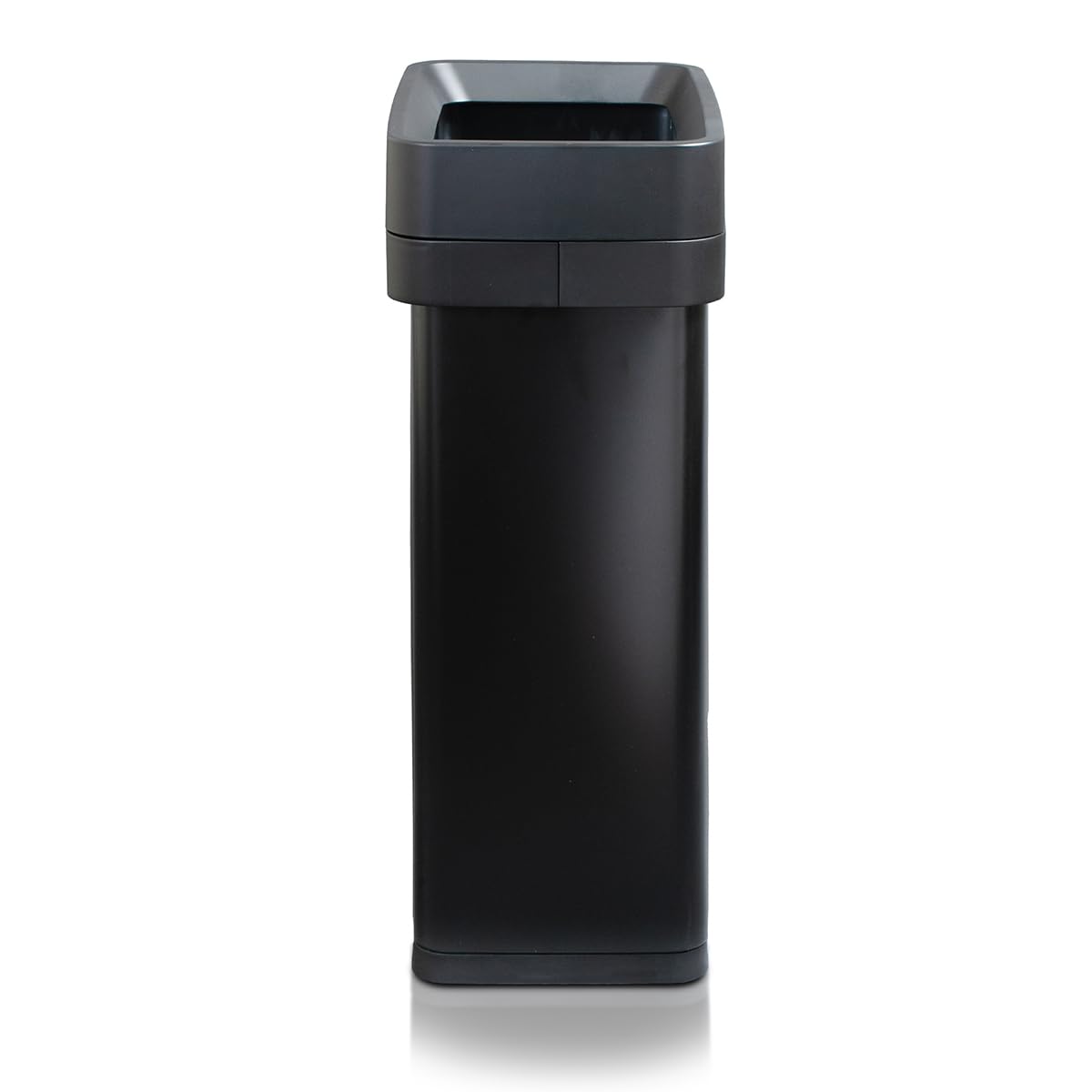 Slim Open Top Stainless Steel Trash Can, Matte Black, 13 Gal / 50L R3655