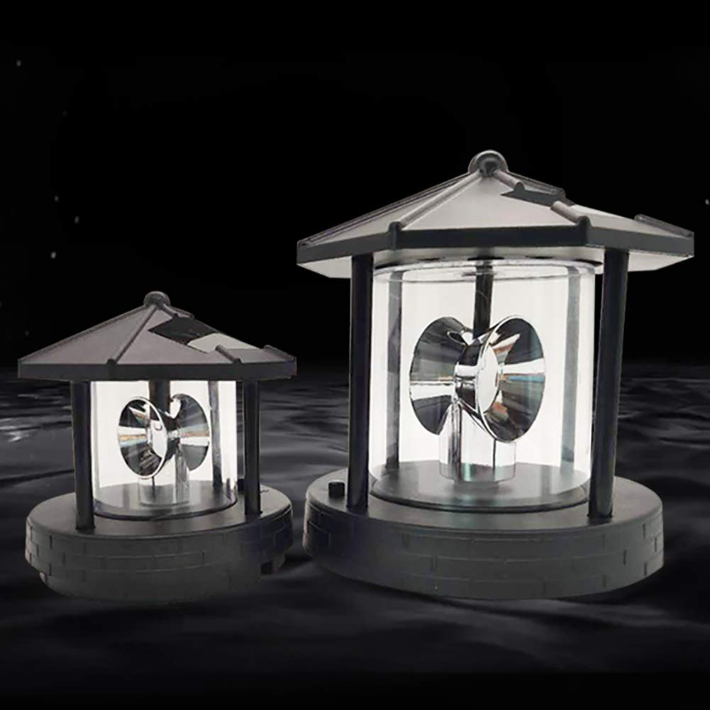 Solar Rotating Lighthouse Beacon Lamp H391