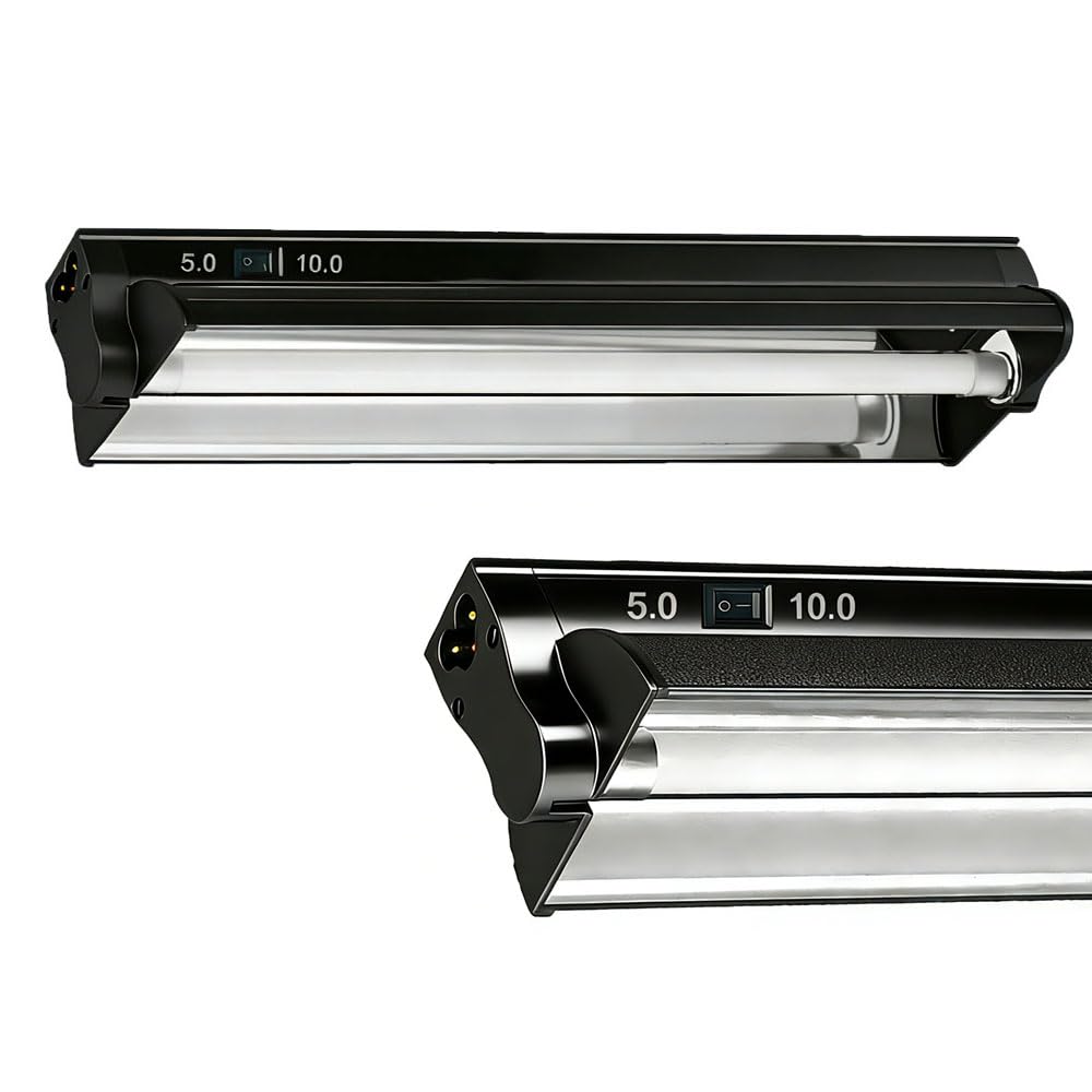 8W 12 Inch Switchable 10.0 & 5.0 UVB Reptile Light Fixture Combo Kit F3924
