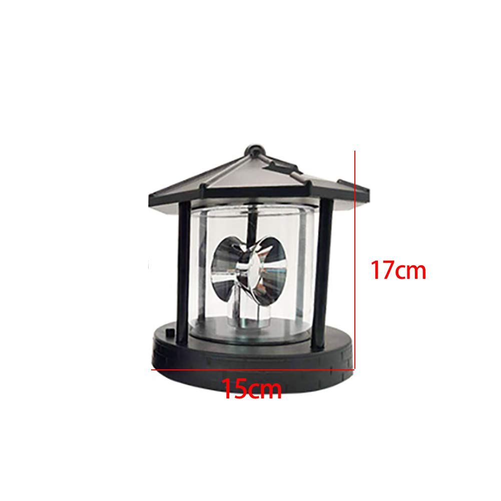 Solar Rotating Lighthouse Beacon Lamp H391