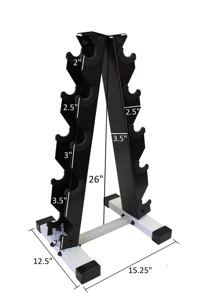 Neoprene Dumbbell Set with Rack O960