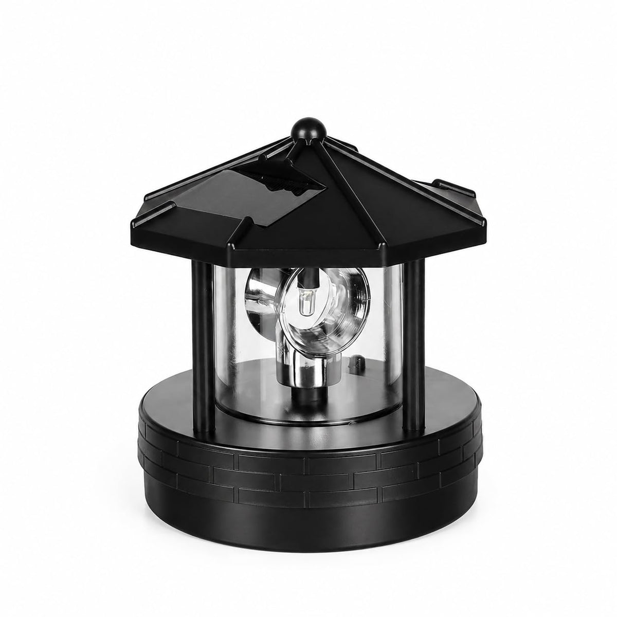 Solar Lighthouse Lamp with Rotating Beacon IP44 Waterproof LED Light D3306