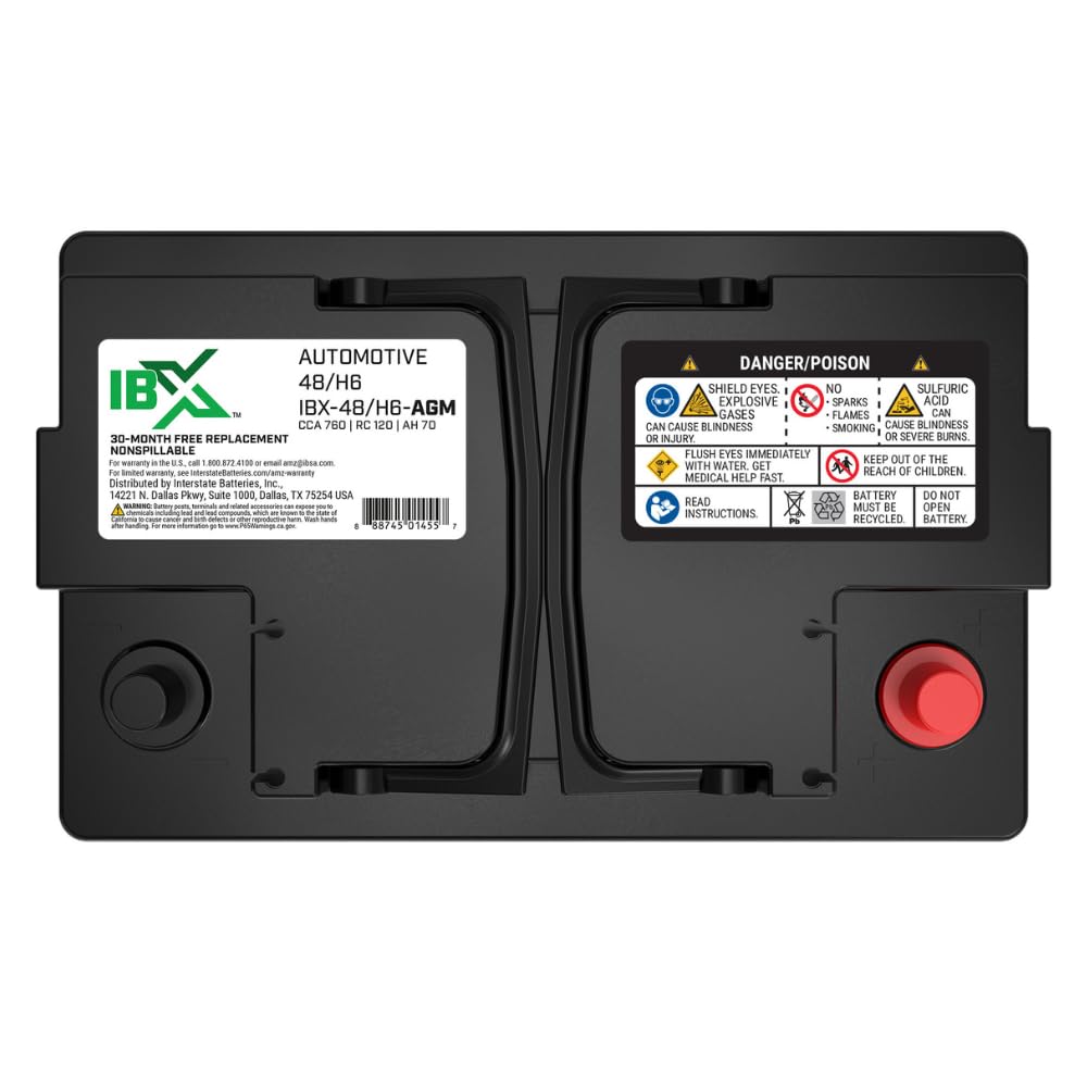 12V 70Ah Group H6 AGM Car Battery A95262