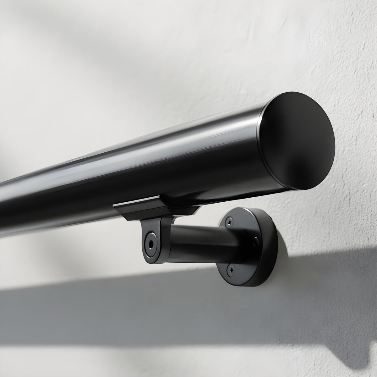 6FT Aluminum Handrail Kit Matte Black W810