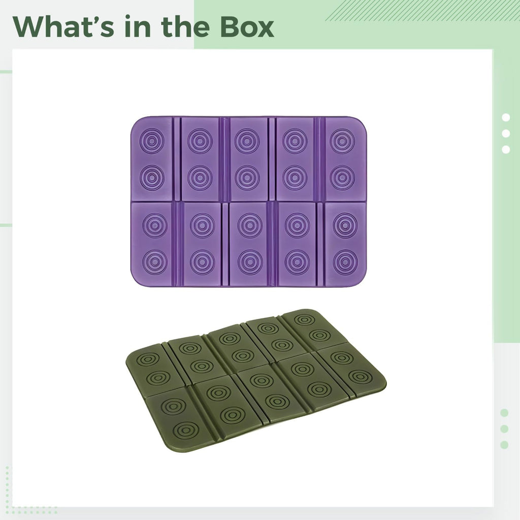 2 Pcs Waterproof Folding Foam Mats T809084