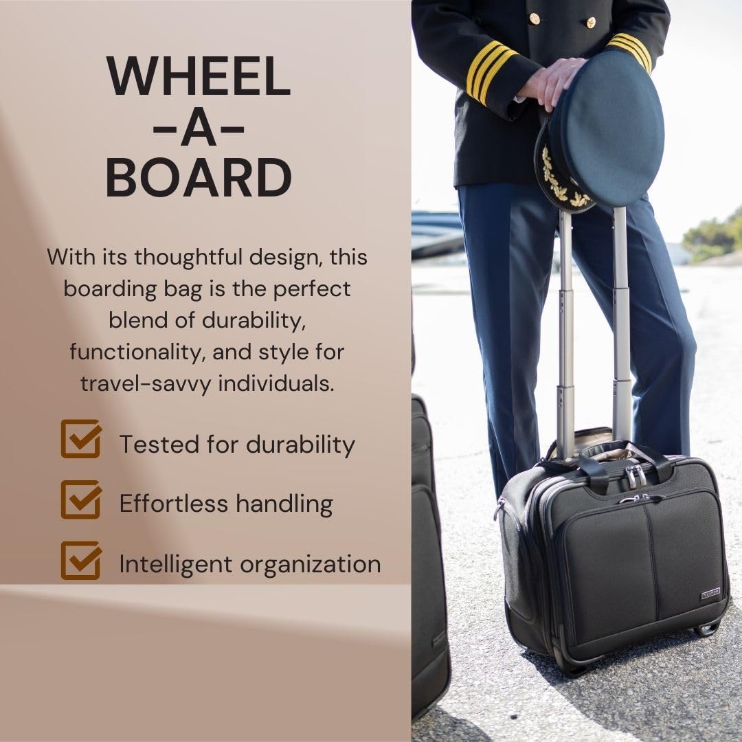 Softside Rolling Laptop Carry-On Luggage Y15834
