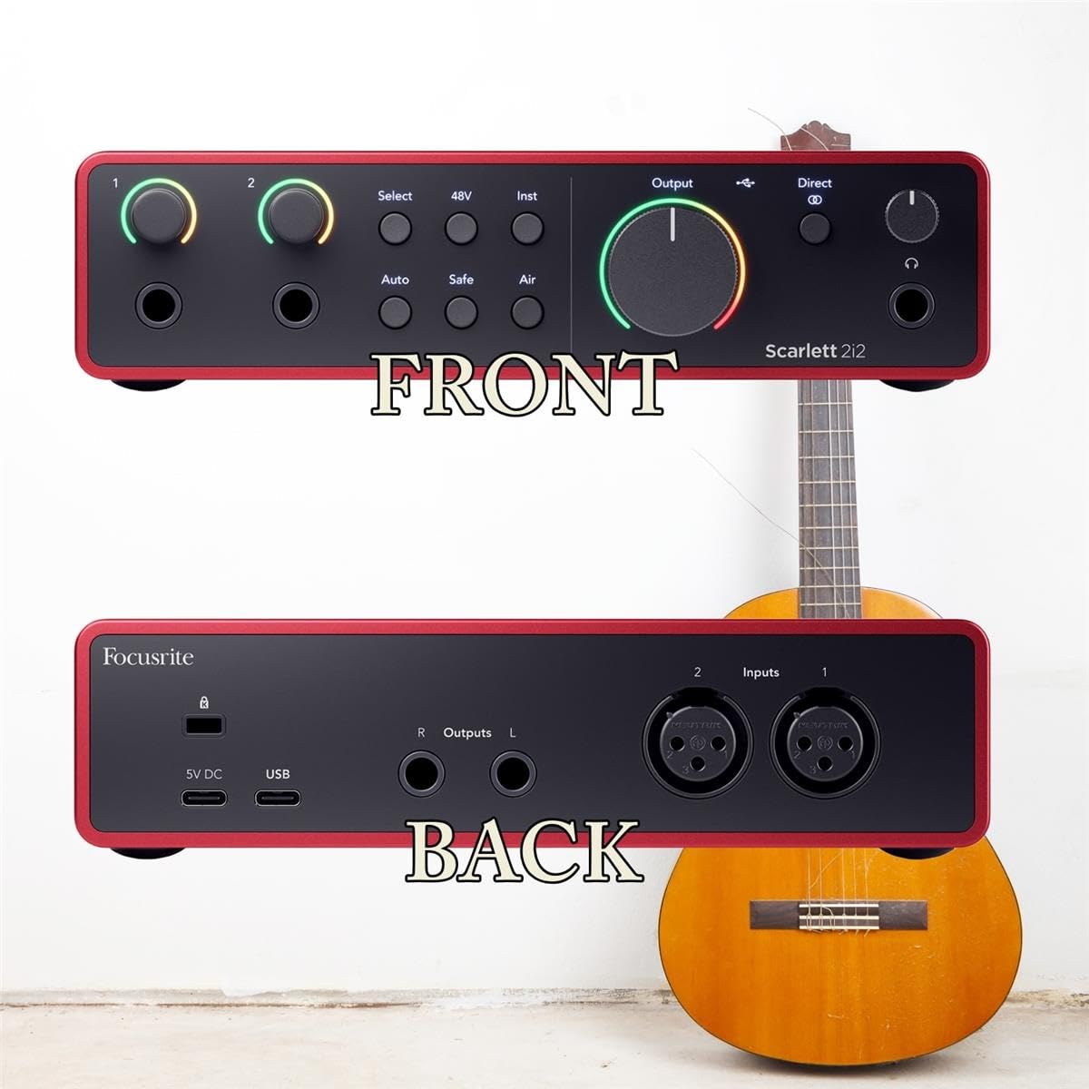 USB Audio Interface with Headphones and Microphone Cable S464608