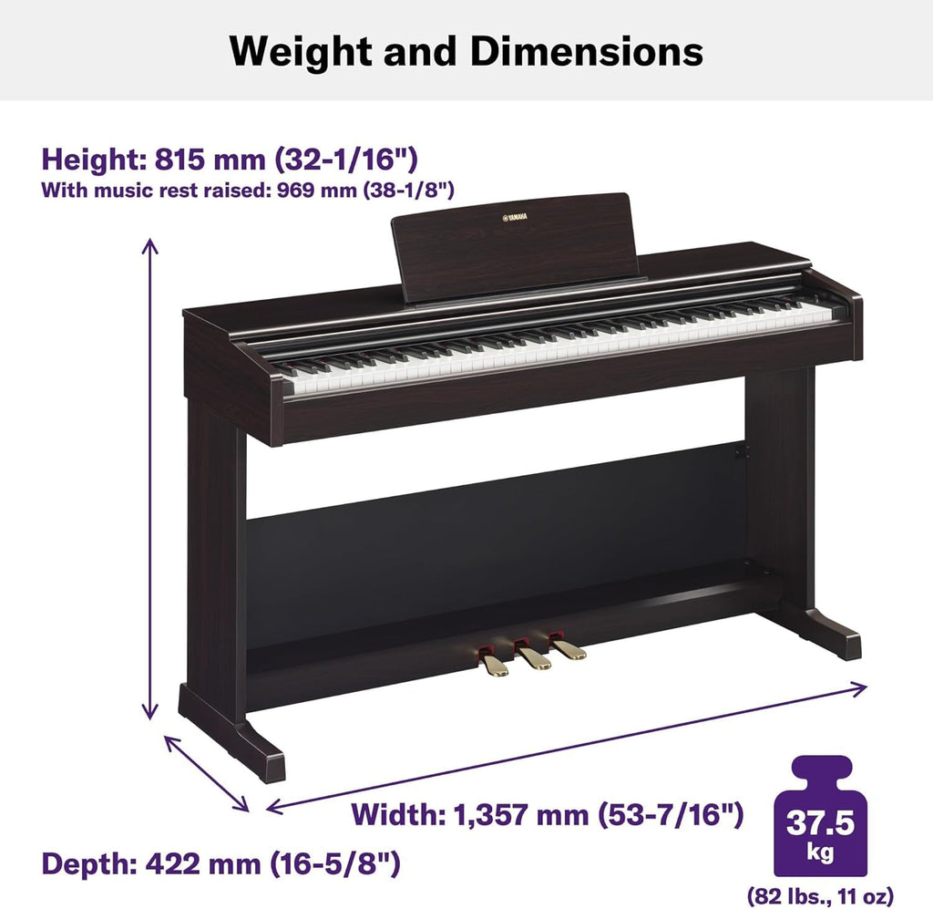 88-Key Weighted Action Upright Digital Piano with Bench L451