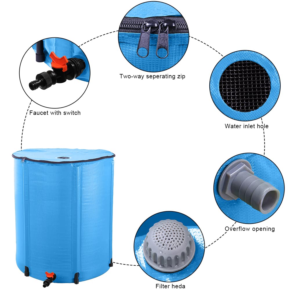 Folding 50 Gallon Water Storage Container O315358
