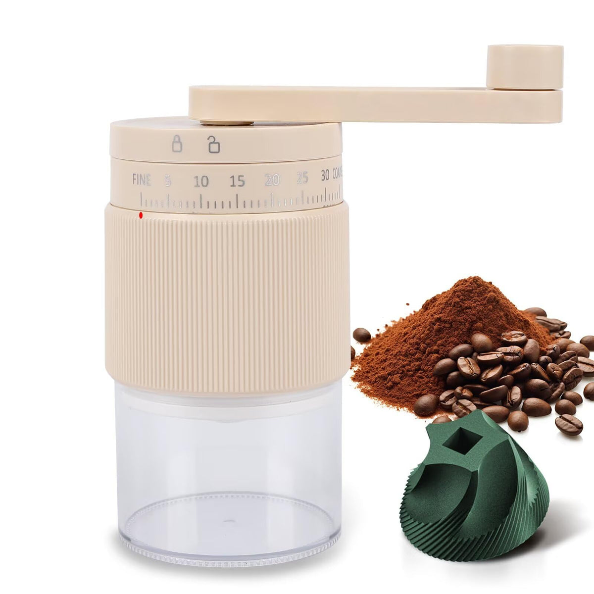 Manual Coffee Grinder with Ceramic Conical Burr G112526