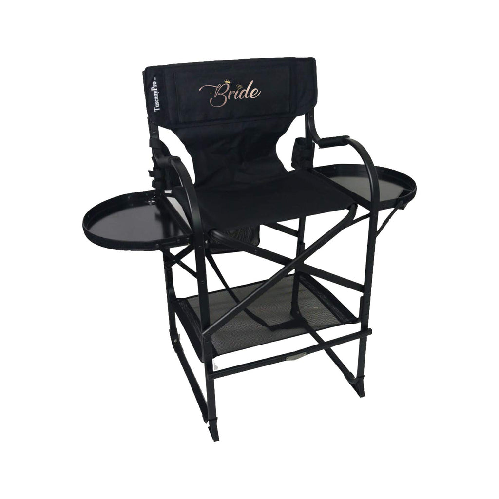Tall Heavy Duty Director Chair with Adjustable Seat Height and Carry Bag F583026
