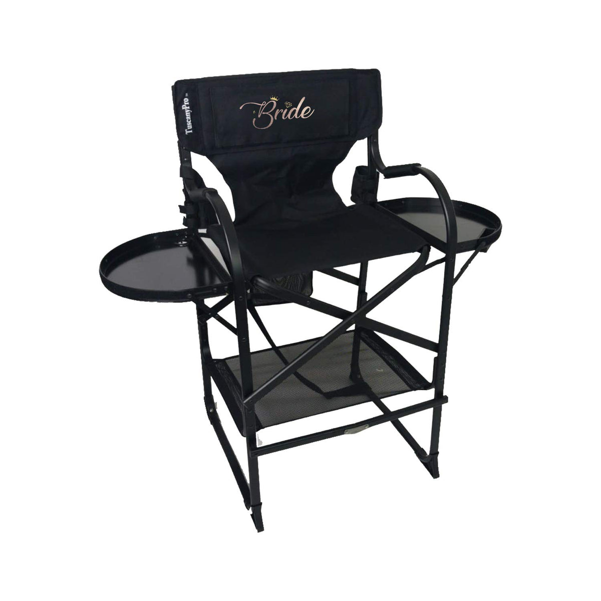 Tall Heavy Duty Director Chair with Adjustable Seat Height and Carry Bag F583026