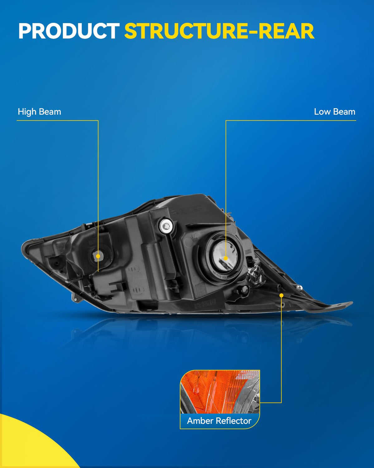 Headlamp Headlight Assembly Pair P741695