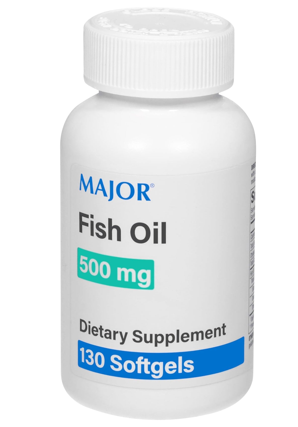 Fish Oil 500mg Softgels Omega-3 Dietary Supplement 130 Count G817