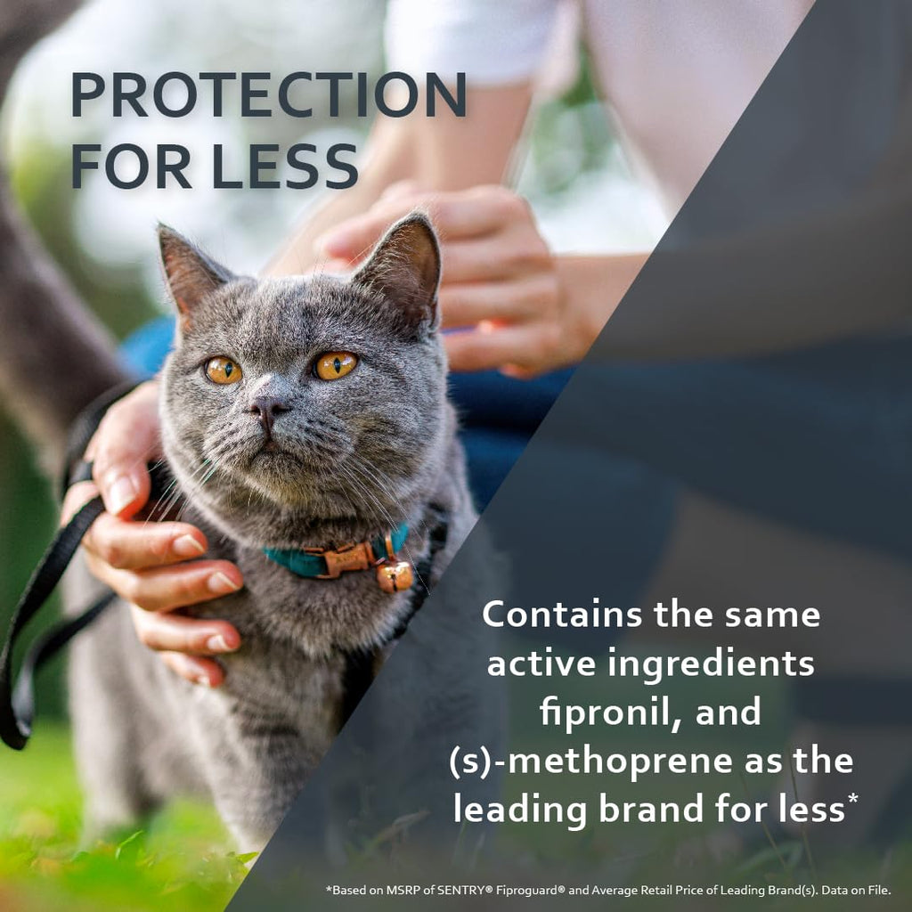 Flea & Tick Cats 1.5 lbs+ Fipronil 6-Month K4118