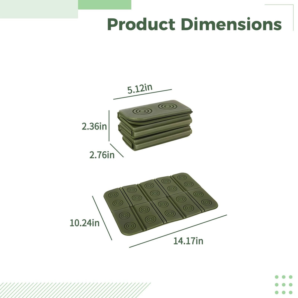 2 Pcs Waterproof Folding Foam Mats T809084