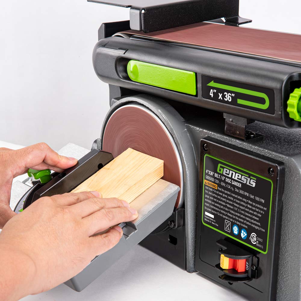 4 x 36-Inch Belt & 6-Inch Disc Benchtop Sander D920