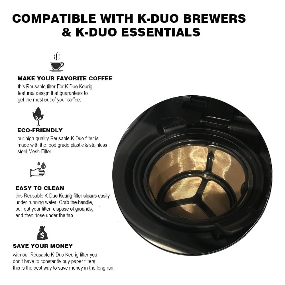 Reusable 8-12 Cup Basket Coffee Filter 2 Pack BPA Free A9986