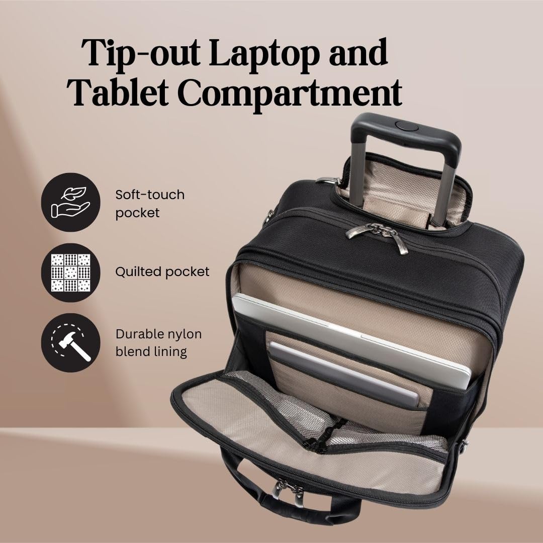 Softside Rolling Laptop Carry-On Luggage Y15834