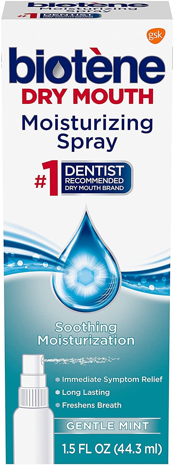 Gentle Mint Moisturizing Mouth Spray, 1.5 Fl Oz (Pack of 2) W40124
