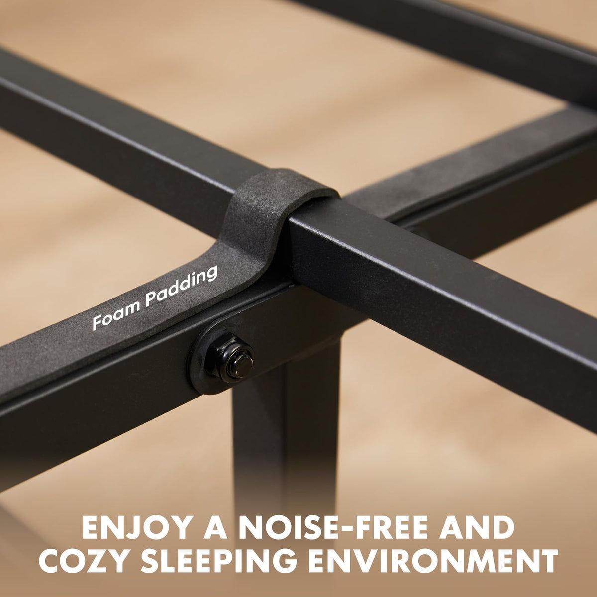 Twin Wood Bed Frame with Headboard G4100