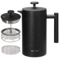 French Press Coffee Maker, 304 Grade Stainless Steel Insulated, 34oz, Black U883