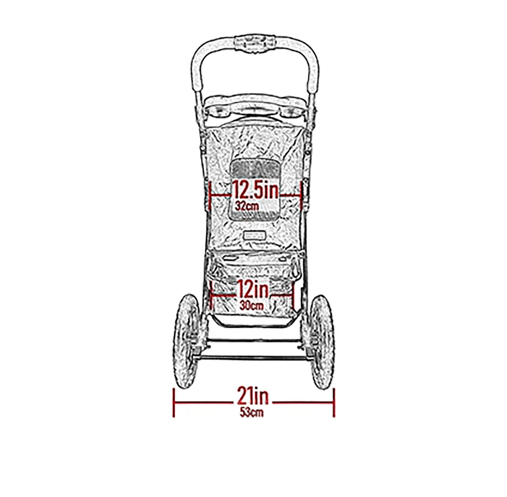 Spotted Pet Stroller U34131