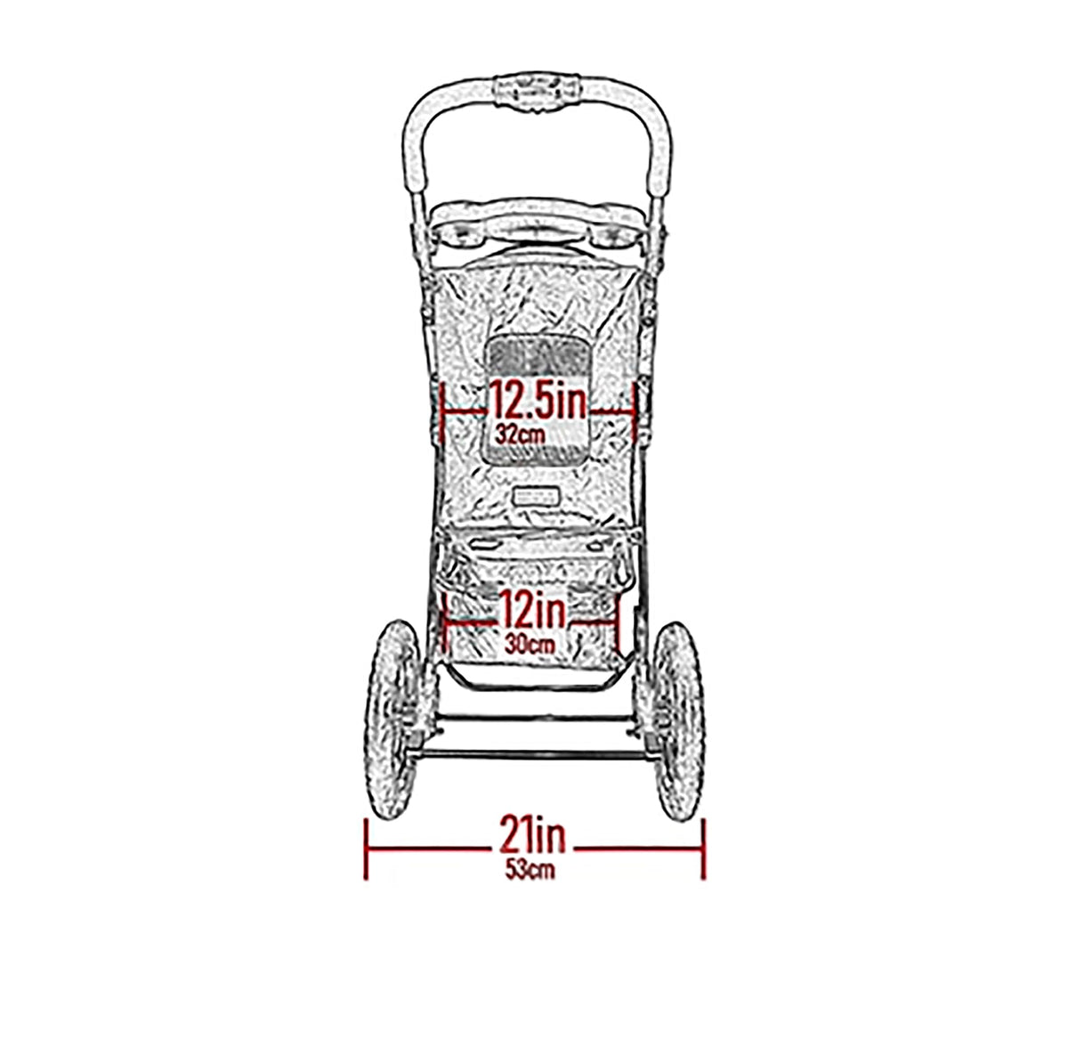 Spotted Pet Stroller U34131