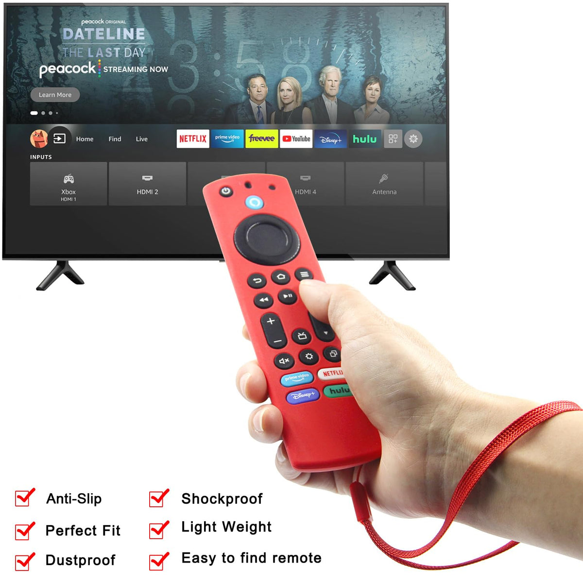 Silicone Remote Case 2pcs with Lanyard O4555