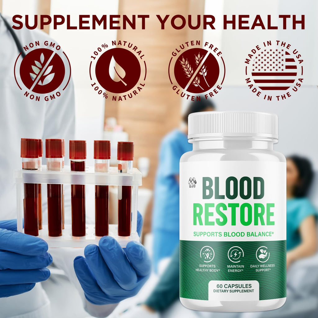 3 Pack Blood Restore Capsules 180 Capsules V5262