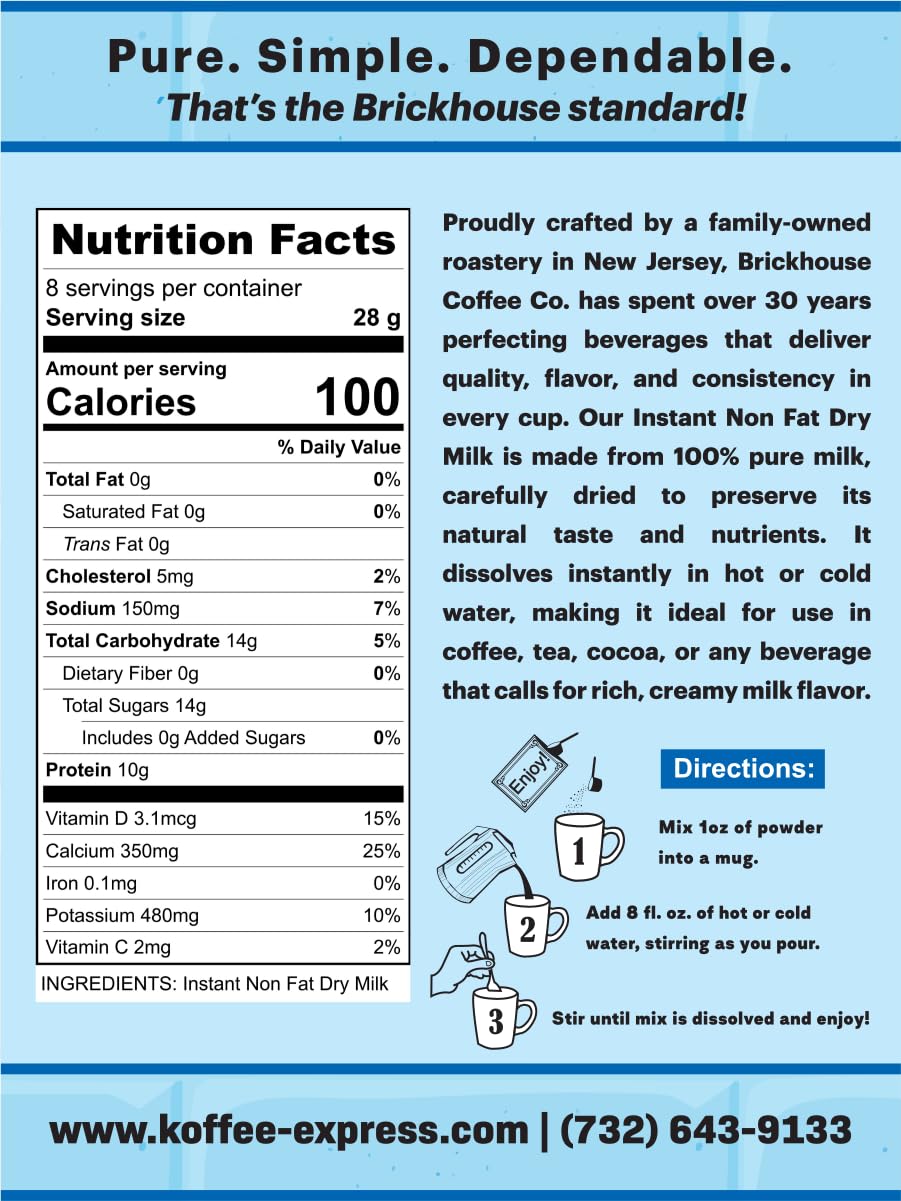 Instant Non-Fat Dry Milk Powder 8 oz Y384200