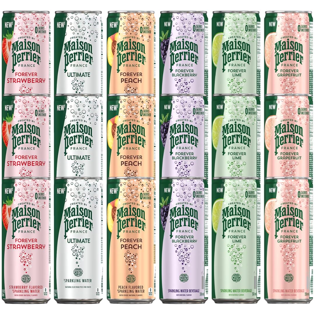 Flavored Sparkling Water 6 Flavor Variety Pack 18 Count D6413