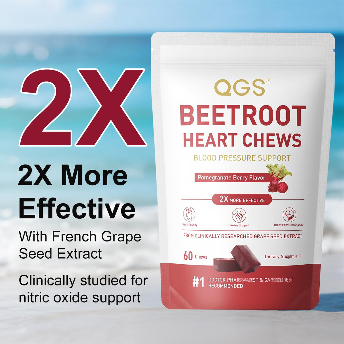 Beet Root Powder Energy Supplement, 60 Count O710