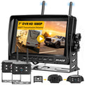 Wireless Backup Camera Dual Cameras 1080P HD 4CH Monitor M14865