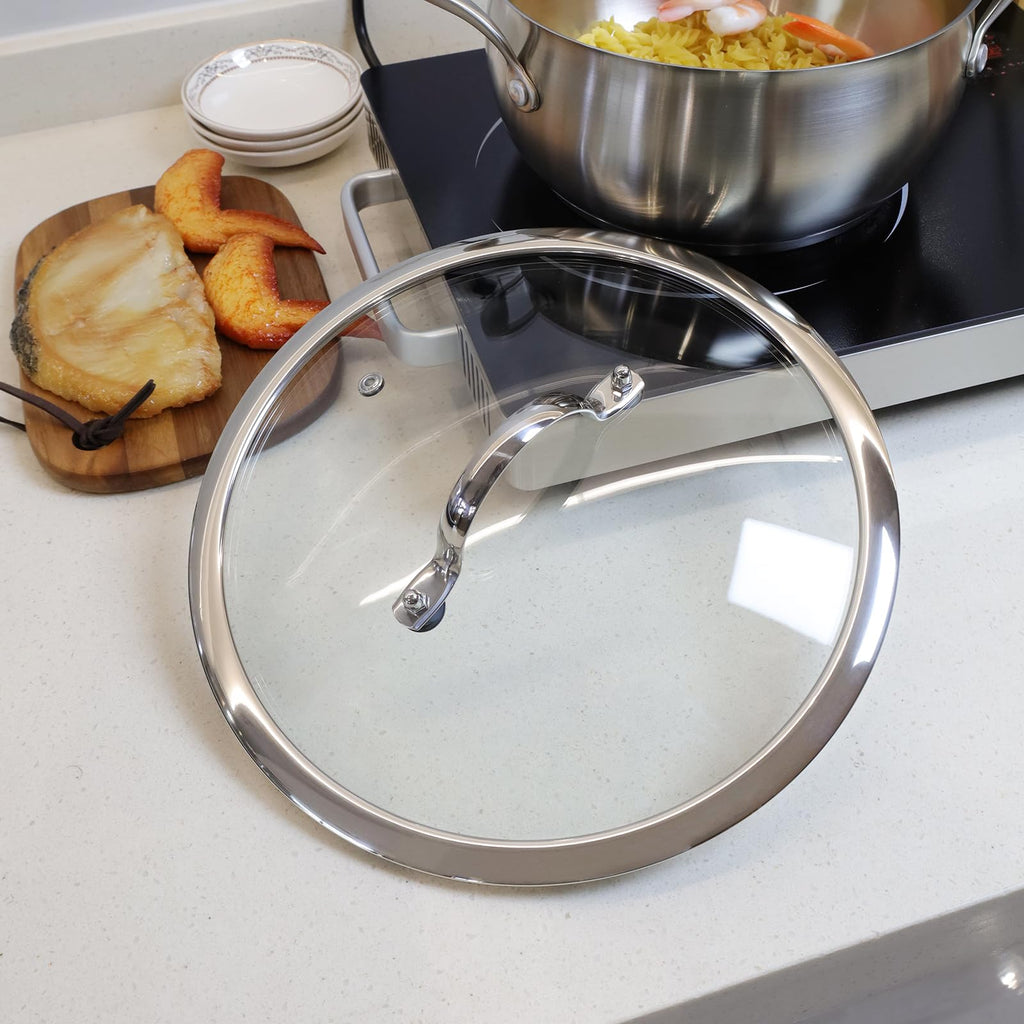 10 Inch Clear Glass Pot Lid G657641