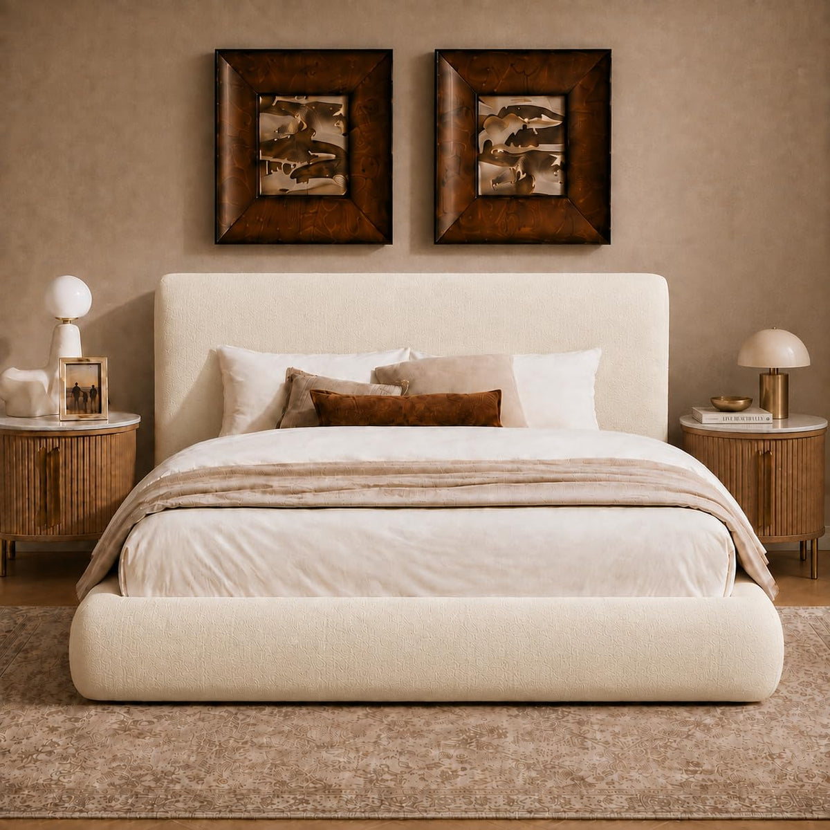 Queen Size Upholstered Bed Frame U800640