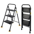 3 Step Folding Ladder with Anti-Slip Pedal E726737