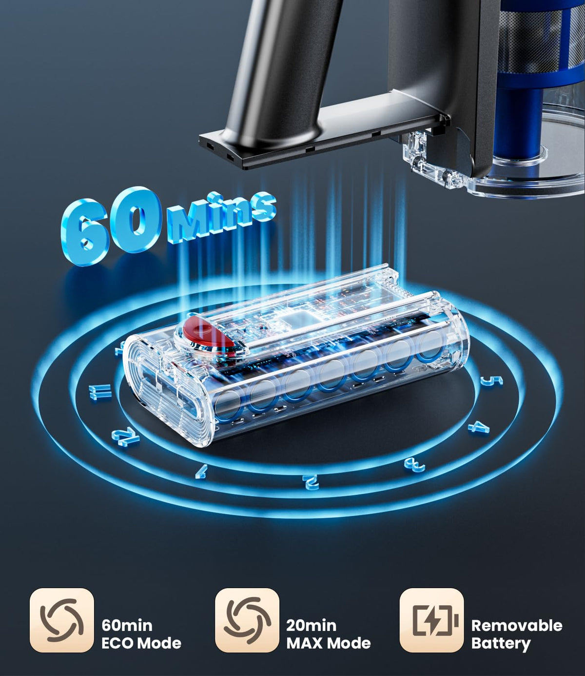 500W 40Kpa Cordless Stick Vacuum Cleaner K499630
