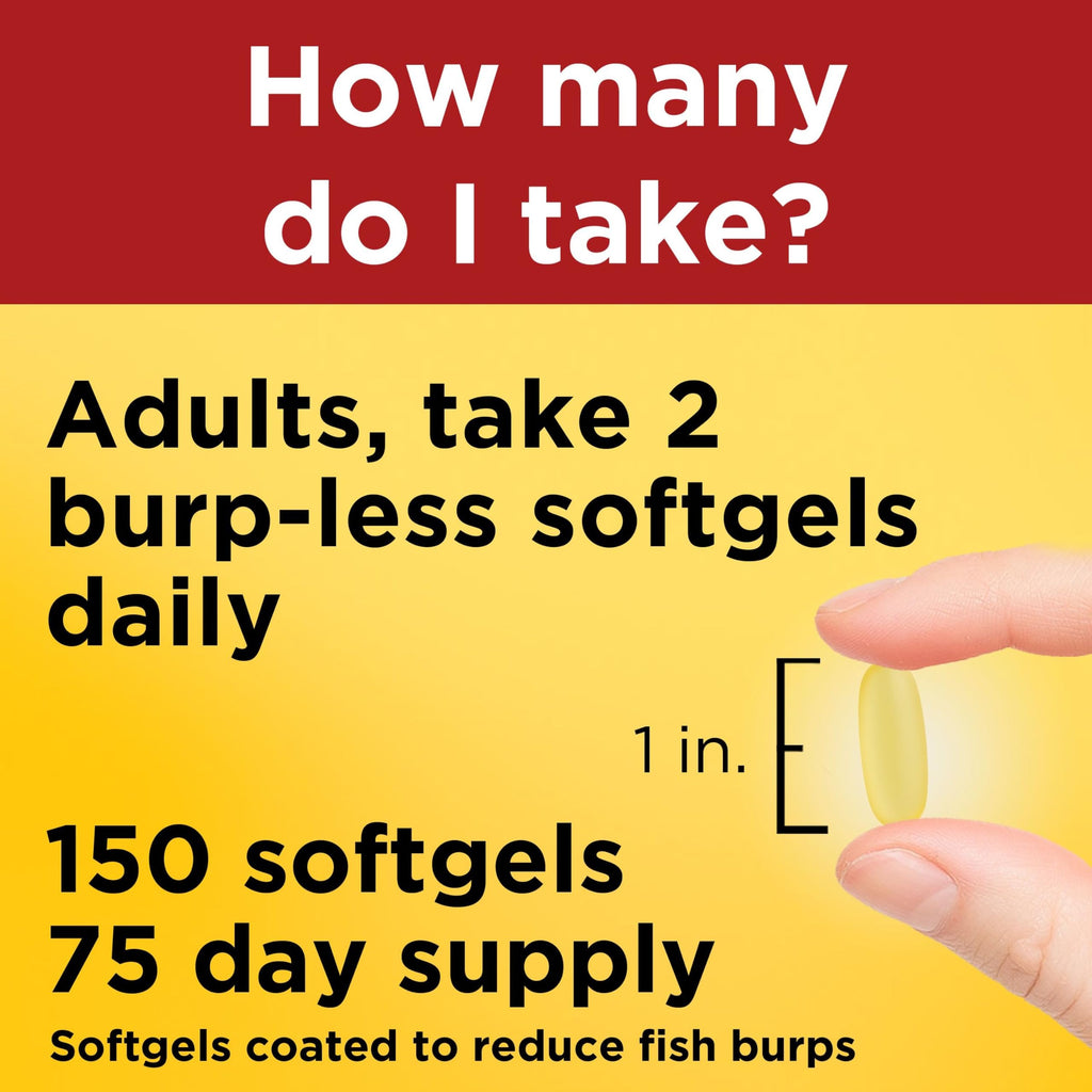 Fish Oil Omega 3 1000mg Softgels R38138