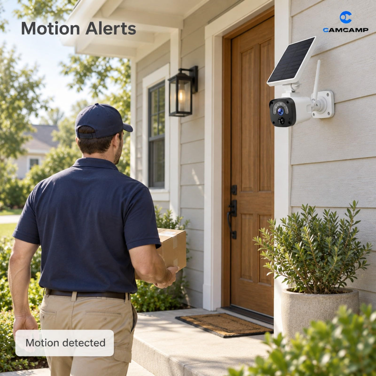 Solar Security Cameras Wireless Outdoor System 4-Cam 2.5K 64GB SD N981