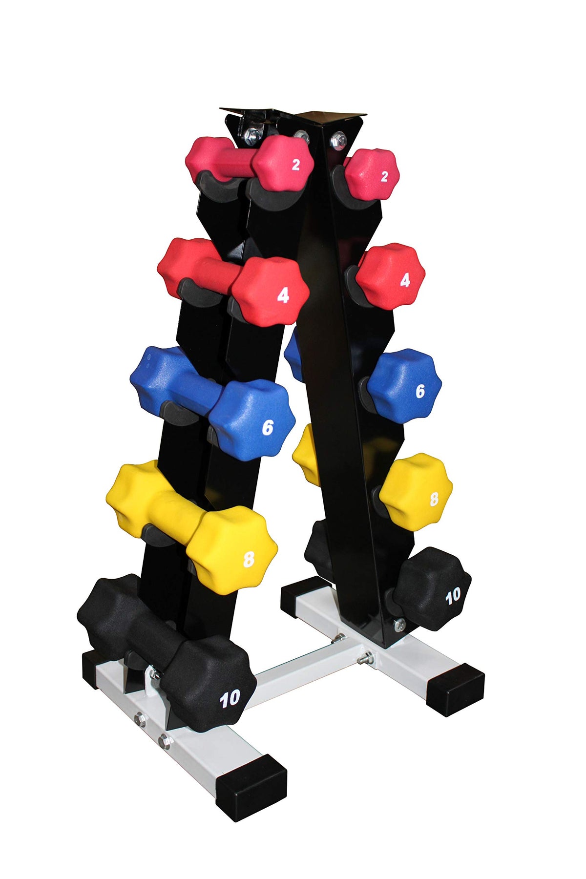 Neoprene Dumbbell Set with Rack O960