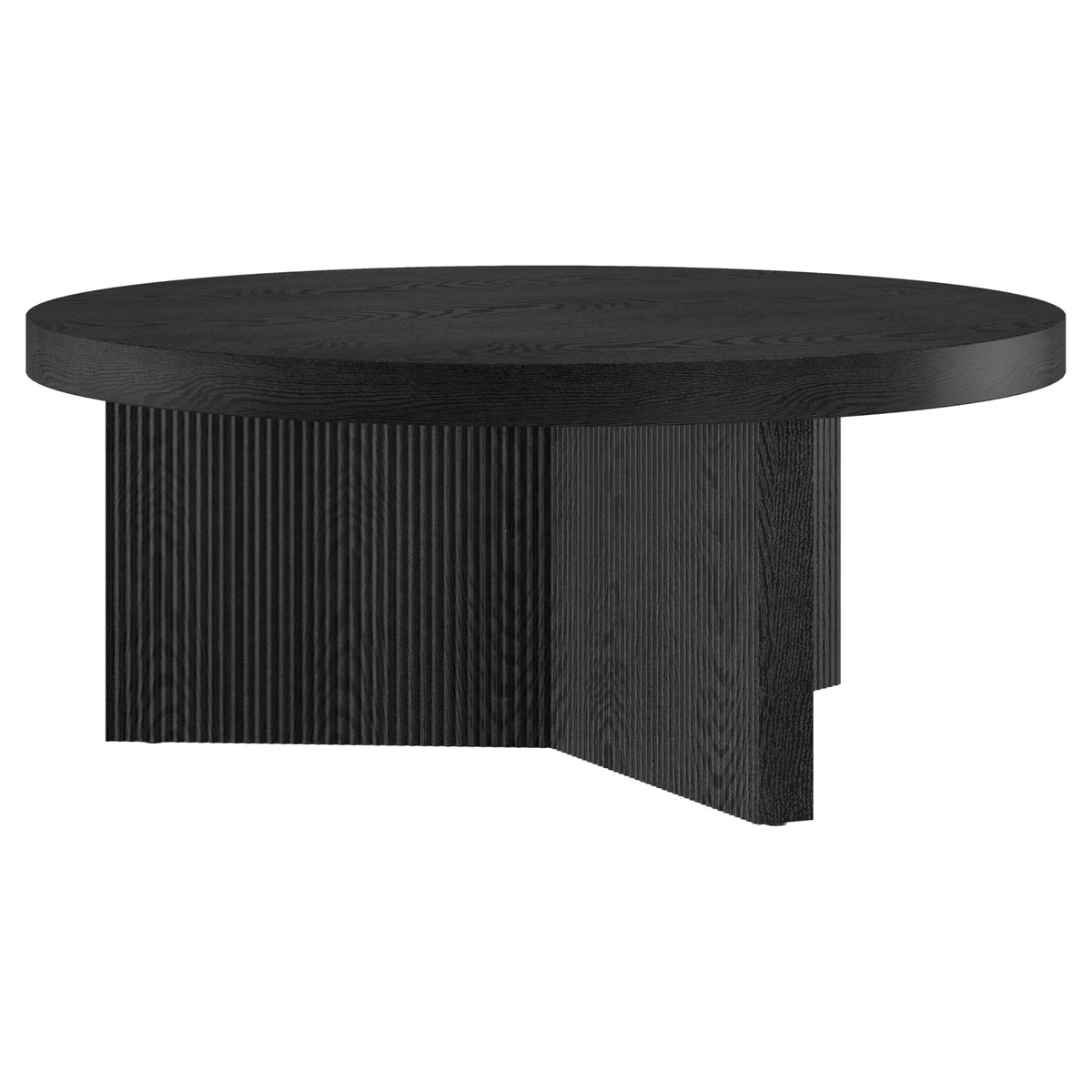 36" Scandinavian Fluted Coffee Table C763