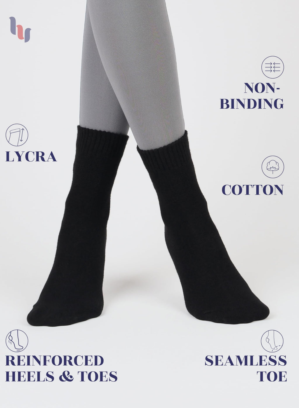Cotton Ankle Socks Women 4-8 Pairs P725