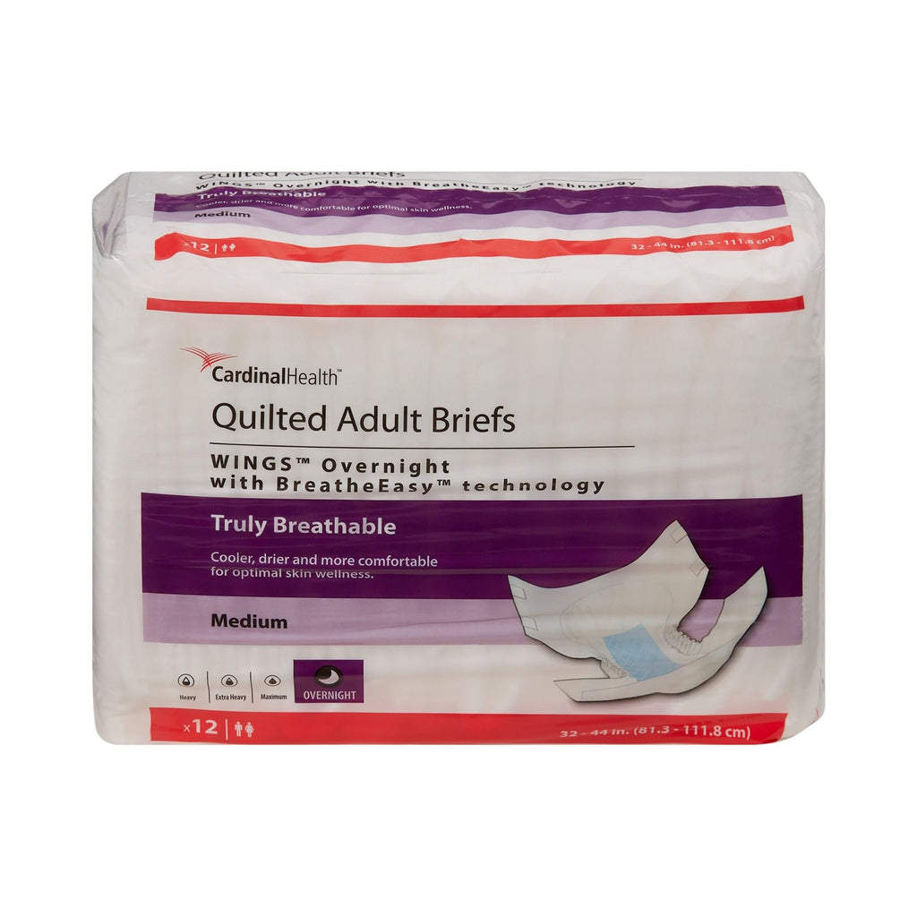 Medium Disposable Overnight Unisex Adult Incontinence Brief J666406