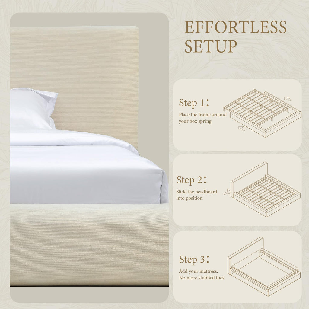 Queen Size Upholstered Bed Frame U800640