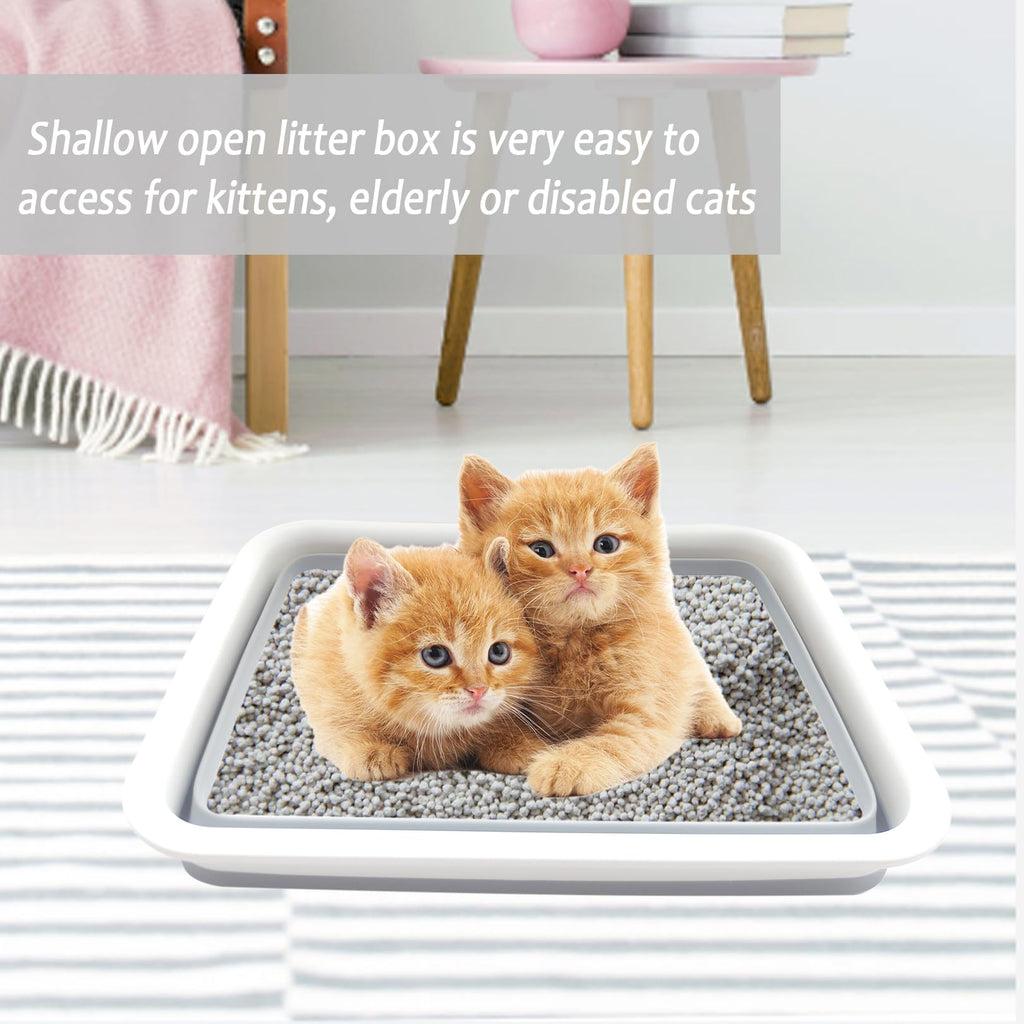 Collapsible Low Entry Small Cat Litter Box S8116