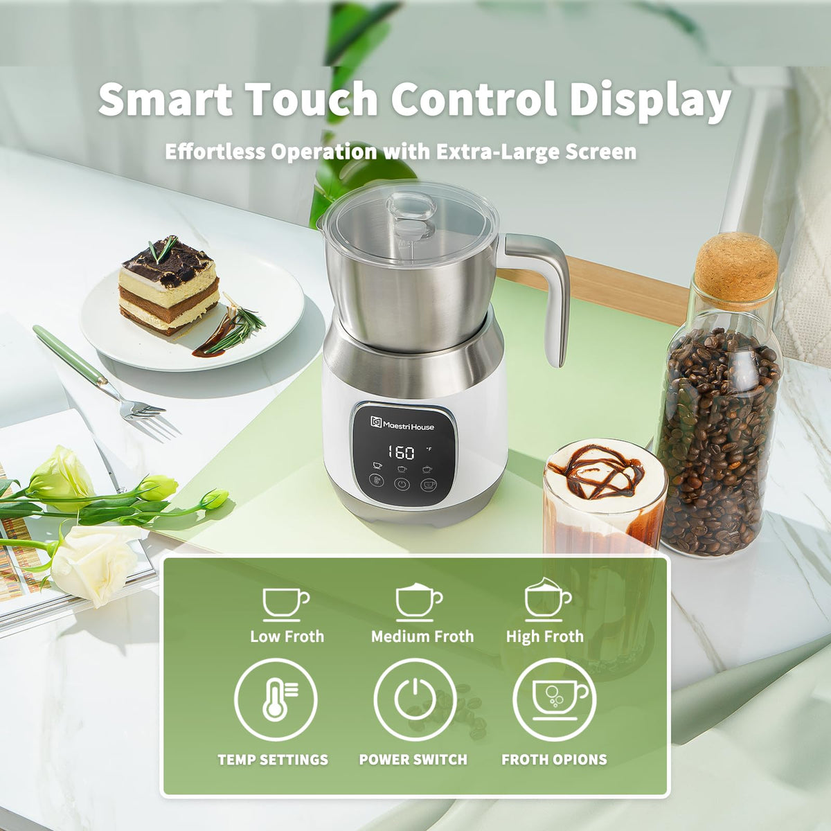Milk Frother and Steamer 21oz/600mL M910443
