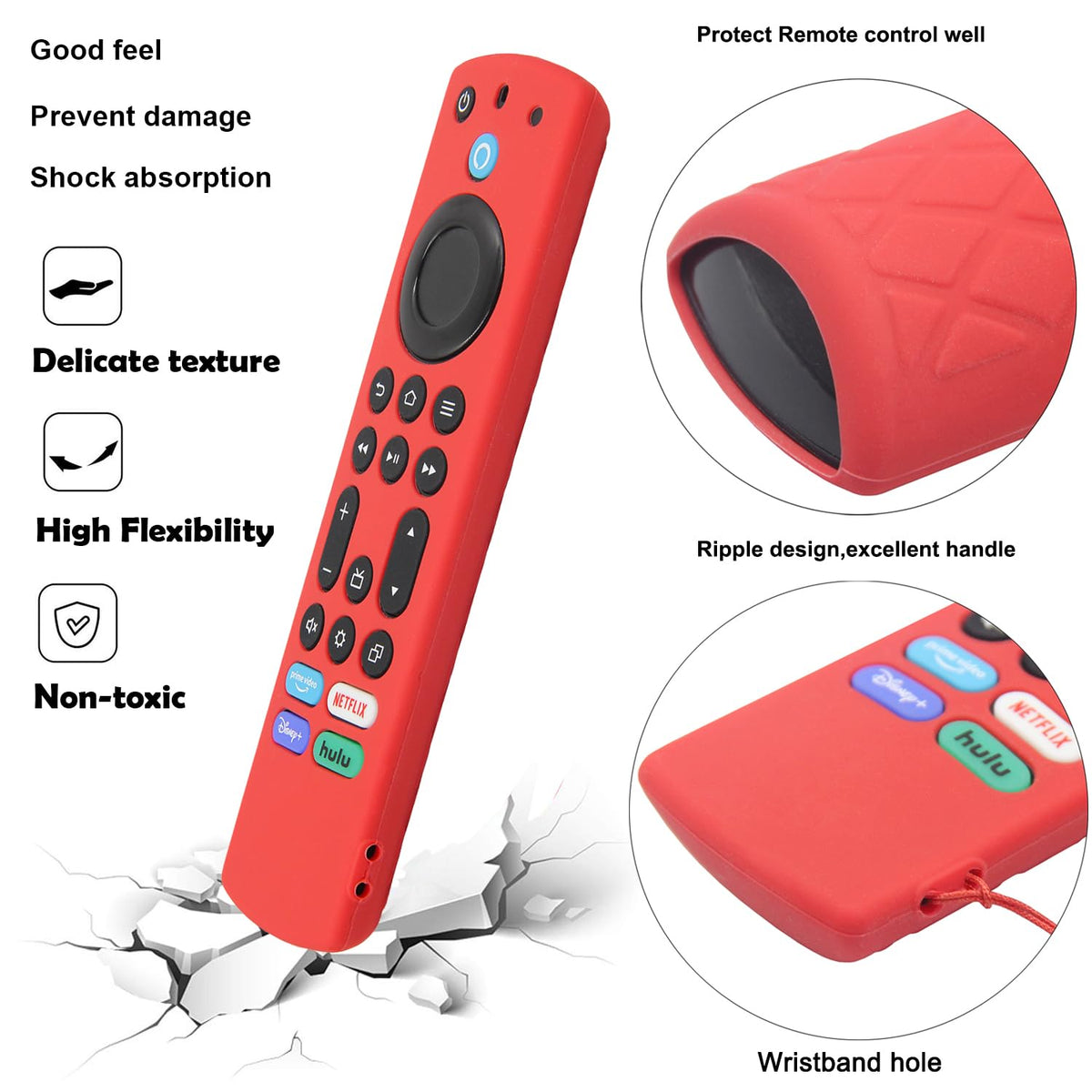 Silicone Remote Case 2pcs with Lanyard O4555